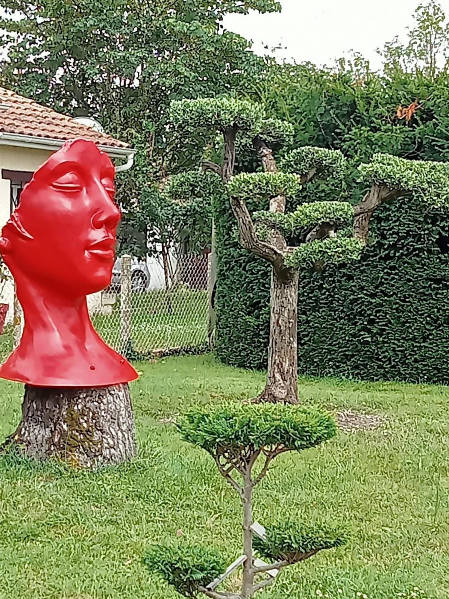 Une Pause Quelque Part Au Jardin Des Erables Et Des Niwakis Saint-Medard-de-Guizieres Luaran gambar